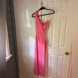 juniper blu pink cut-out dress
